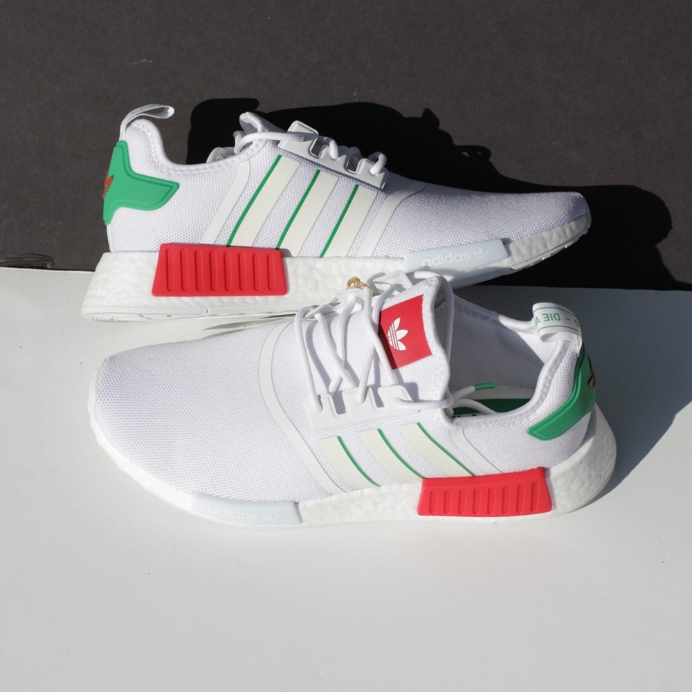 Adidas NMD R1 Mexico white green red men’s size 11